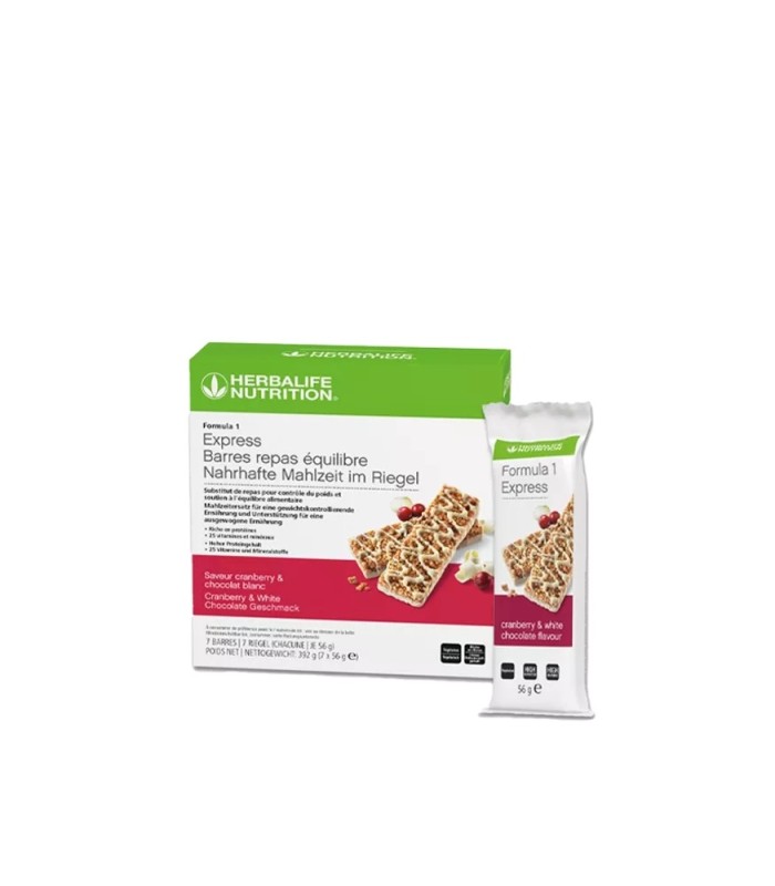 Formula 1 Express Riegel Cranberry und White Chocolate - Selbst. Herbalife Nutr. Mitglied